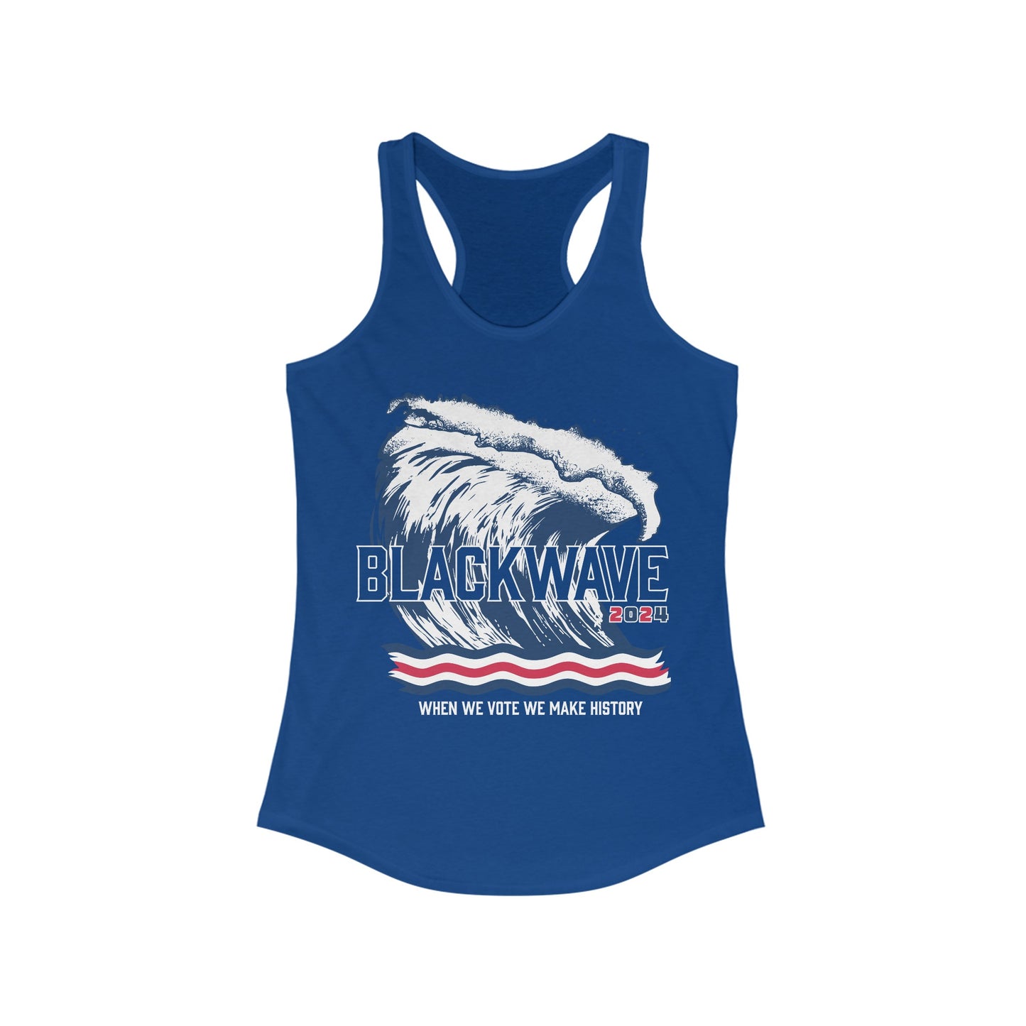 BlackWave2024 - Women's Ideal Racerback Tank