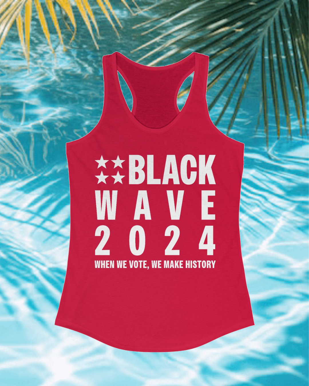 BLACKWAVE2024 - Women's Ideal Racerback Tank