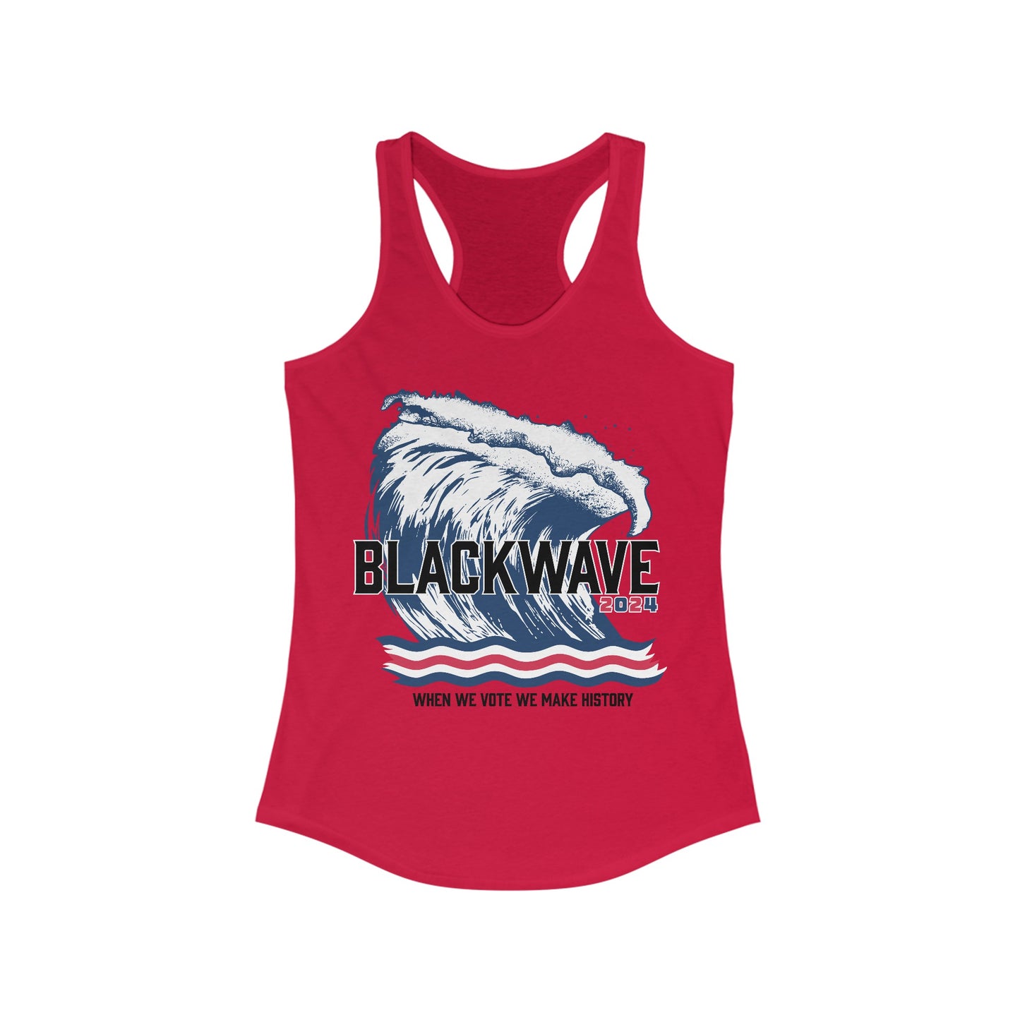 BlackWave2024 - Women's Ideal Racerback Tank