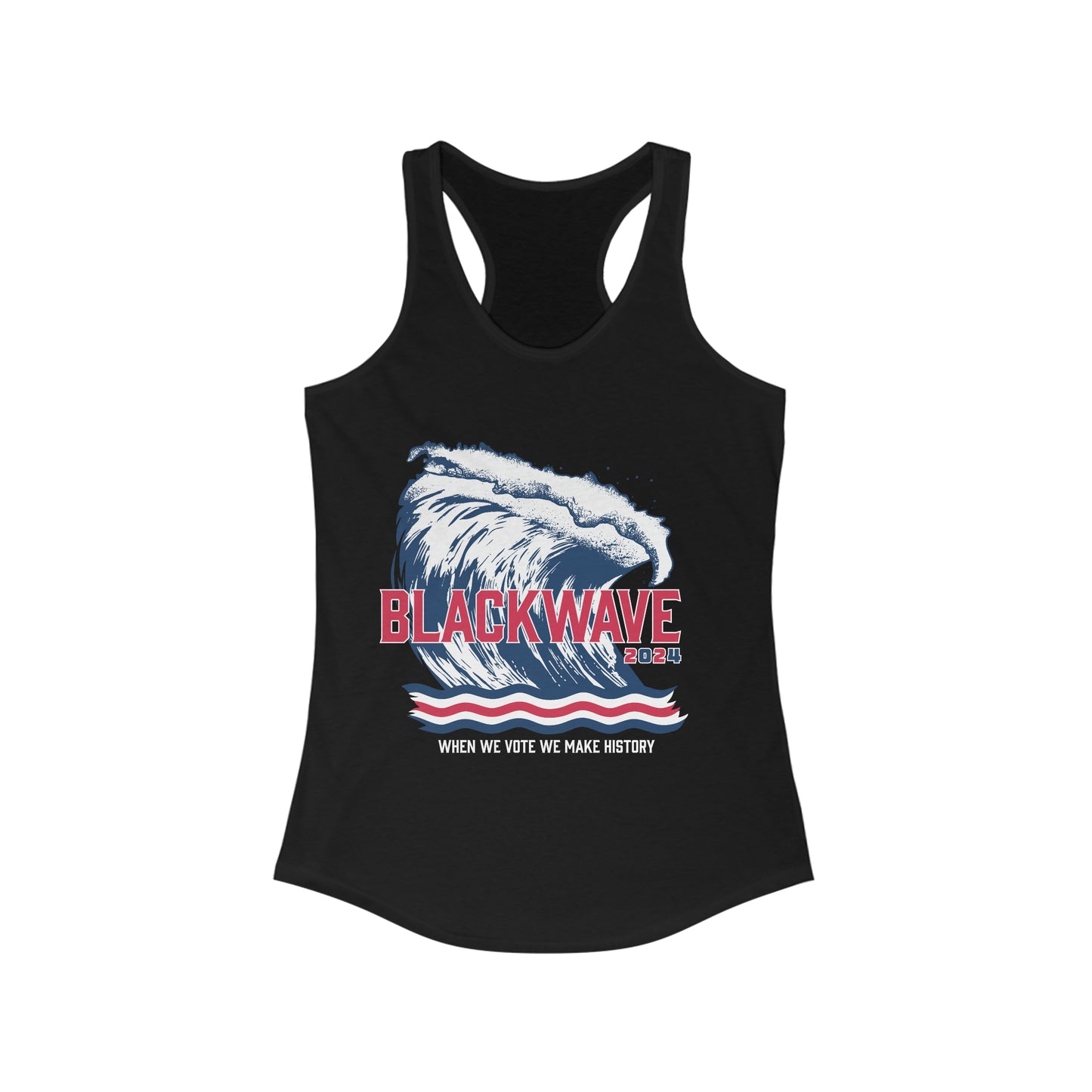 BlackWave2024 - Women's Ideal Racerback Tank