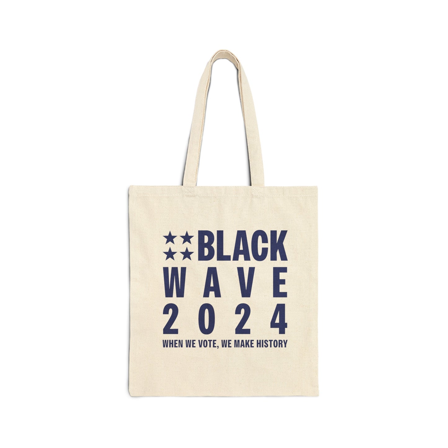 BLACKWAVE2024 - Cotton Canvas Tote Bag