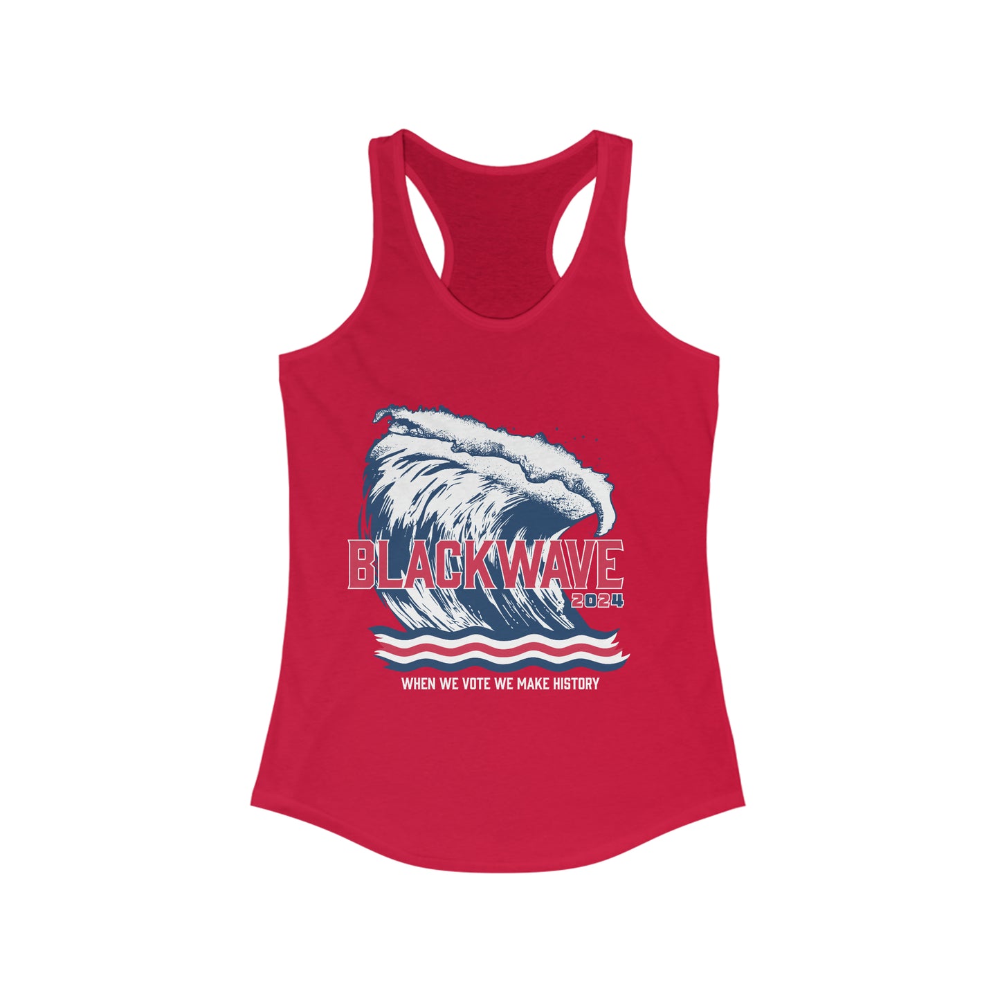 BlackWave2024 - Women's Ideal Racerback Tank