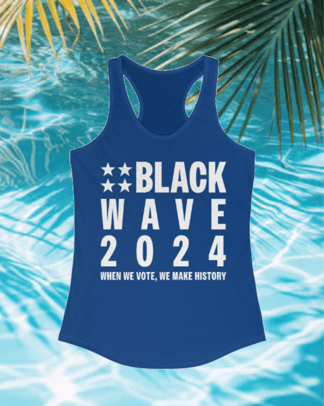 BLACKWAVE2024 - Women's Ideal Racerback Tank