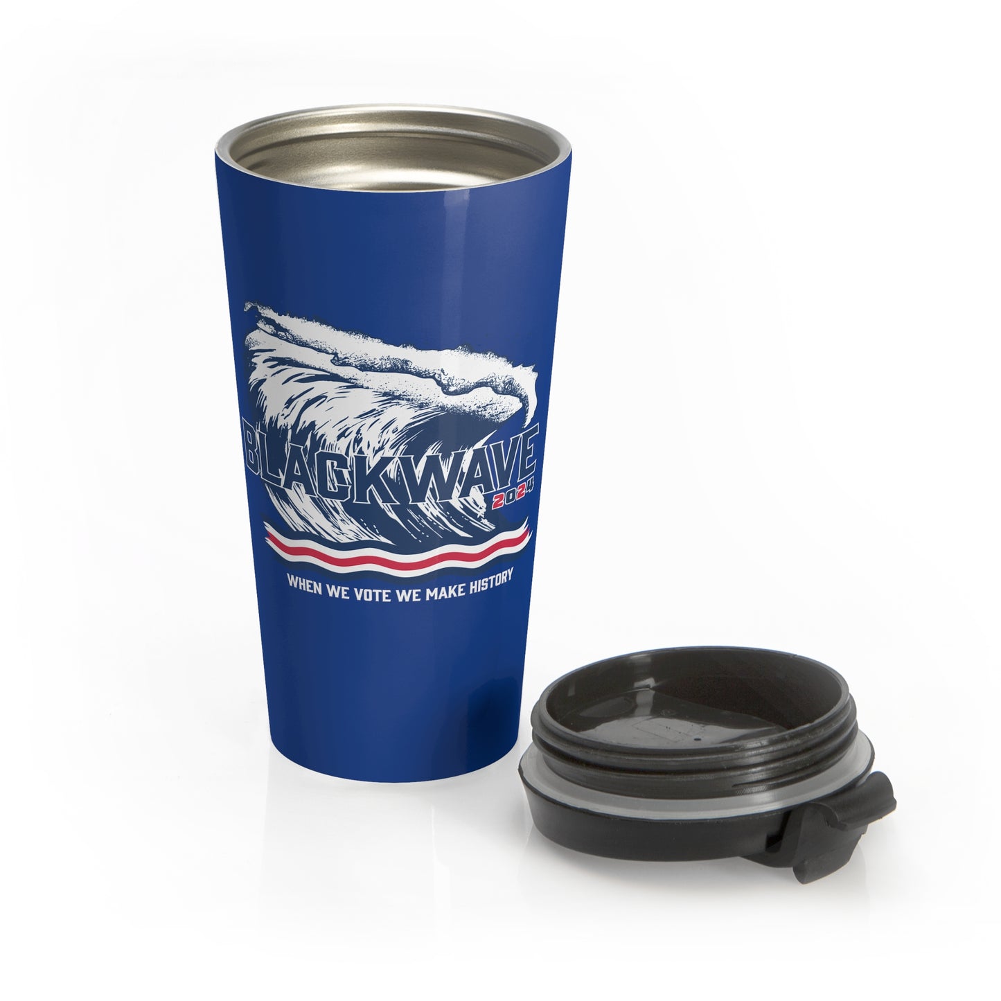 BlackWave2024 - Stainless Steel Travel Mug