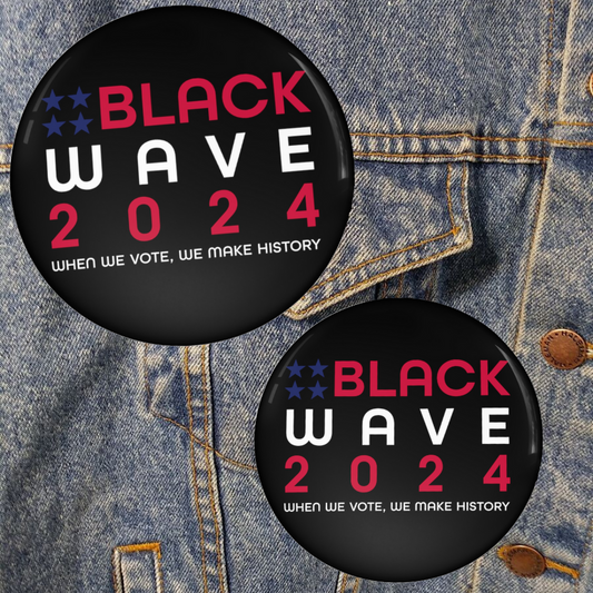 BLACKWAVE2024 Pin Buttons - Set of Two