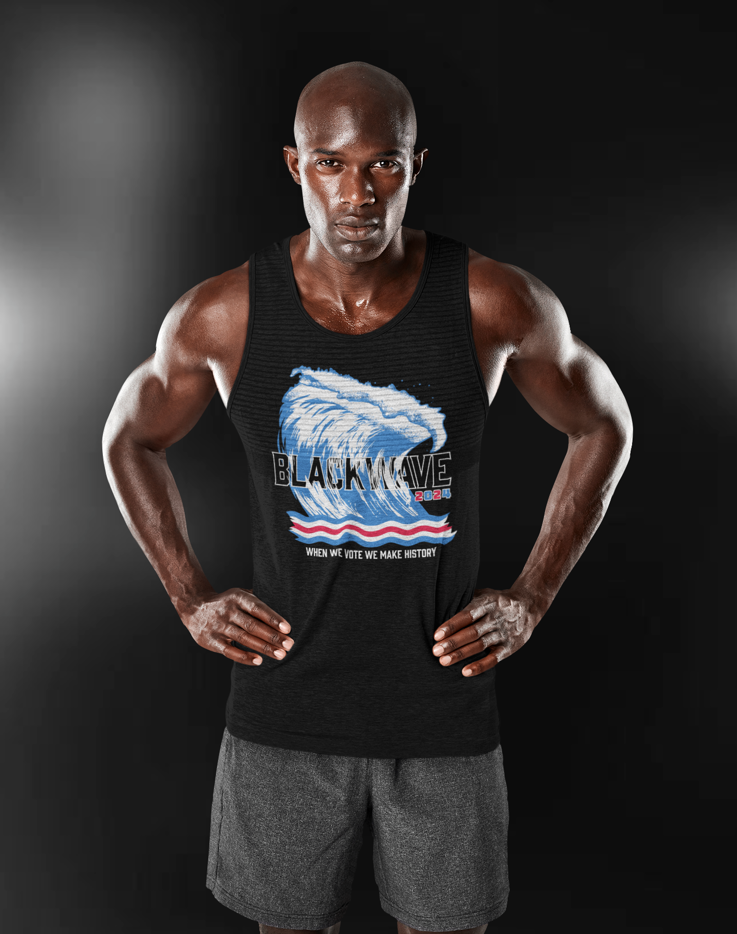 BlackWave2024 - Unisex Heavy Cotton Tank Tops