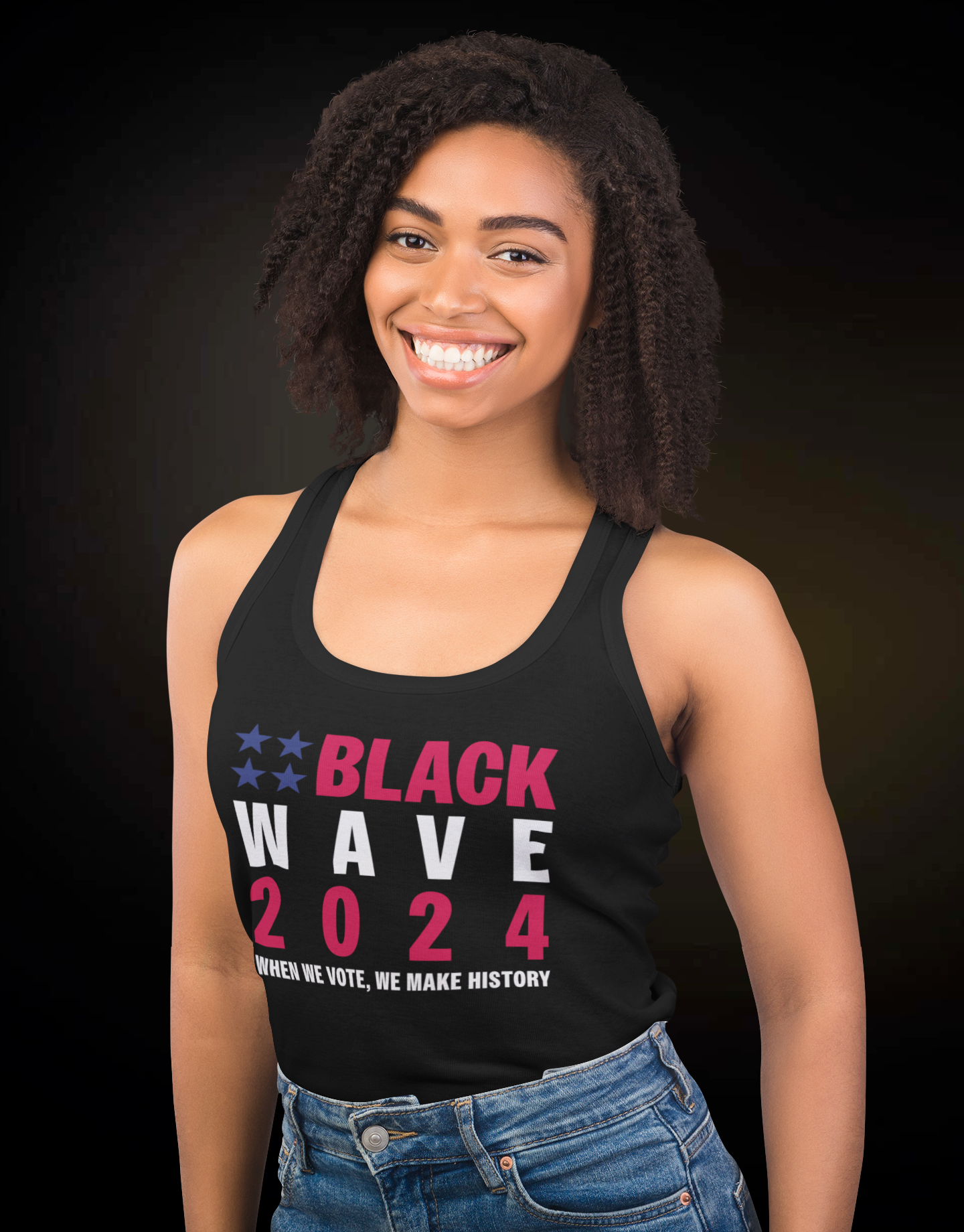 BLACKWAVE2024 - Women's Ideal Racerback Tank